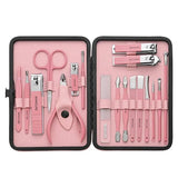 Set 18-piece Convenient Beauty Tool Clipper Manicure Nail Trimmer Pedicure Ear Peeling Knife to Remove Dead S