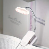 Book with clip, battery powered flexible reading light, portable night light for room decoration, 1 unit