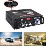 600W Home Amplifiers Audio Bluetooth Amplifier Subwoofer Support USD SD HiFi Radio With 2 Mic Professional
