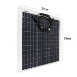 300W/600W 18V Flexible Monocrystalline Solar Panel with 60A Controller - Complete Kit for Outdoor, Phone, RV, Car, Boat, Camping.