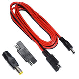 DIY 14AWG 150CM Plug to DC5521 Female Cable with SAE Polarity Reverse DC7955 Adapter for Automotive Motorcycles Solar Panel
