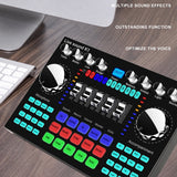 K1 Live Sound Card Portable Bluetooth Sound Card Profession Adjustable Volume Audio For Music Recording