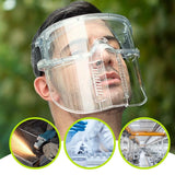 Multipurpose Ergonomic Transparent Protected Shield for Work Polish Welding Dust Oil Splash Resistant Full Face Mask