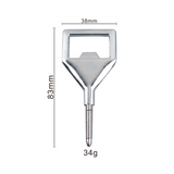 Bottles Kits 8 Pack Blank Stainless Steel Insert DIY Metal Beer Square Opener