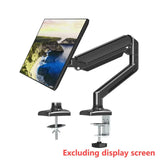 Aluminum Alloy Gas Spring Free Hovering Robotic Arm Support Base Display Hanging Bracket For 13-32 Inch Screen