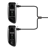 LEKATO Guitar Wireless System Transmitter Receiver Rechargeable WS-50 UHF Guitar Transmitter Receiver For Electric Guitar