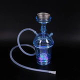 CRUSHER Cute Car Acrylic Hookah Smoking Cup with LED Light Metal Tobacco Bowl Water Pipe Narguile Complete Portable Party
