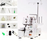 Desktop Overlock Sewing Machine - Household Four-Thread Lockstitch, Small for Home Office.