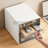 Desktop Box Vertical Multi-layer Drawer Document Shelf Transparent Visible Office Storage Cabinet For Stationery