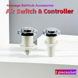 2PCS/Set Plastic Air And Controller ABS Cap PVC Body Massage Bathtub Adjustable Switch Hot Tub Water Jet Accessories
