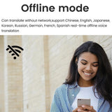 Intelligent Translate Earbuds 144 Languages Real Time AI Voice Translator 98% Accuracy Support One Offe 4 Translation Gift