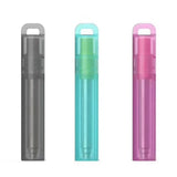 3PCS Telescoping Collapsible Straw Travel Work Out Stainless Steel Key Chain
