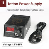 New Tattoo Machine Set Rotary Tattoo Pen Aurora-P1 Tattoo Power Supply With Cartridges Needles Professional Tattoo Gun Kit