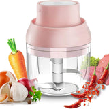 8.45oz/250ml Electric Mini Garlic Chopper, Food Processor, Portable Cordless Garlic Mincer Masher