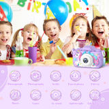 Cute Unicorn Kids Cameras Ages 7-12 Digital Children Mini Toys 1080p HD Video Shooting For Birthday Gifts Baby Camera Toy