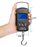 1 Pieces 50Kg Travel Scale Digital Fishing Scale With Ruler High Precision Fishing Scale No Battery