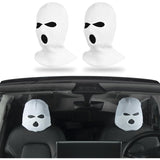 Universal Fun Car Cover 3Holes Full Set Halloween Christmas Seat Headrest Decorations Accessory