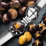 2in1 hine Kitchen Accessori Stainless Steel Chesut Cracker Opener Sheath Cutter Metal Nuts Clip Walnut Pliers Tool