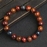 Women's And Men's Single Circle Colorful Pattern Ball Bead Bracelet