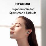 HYUNDAI Wireless Bluetooth Headset Micro Usb Charging Noise Canceling Low Latency Surround Sound Bluetooth Headset
