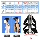 Adjustable Brace Posture Corrector Women Men Back Straightener Trainer for Scoliosis & Hunchback Correction, Spine Support