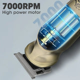 2024Resuxi 708 Professional IPX6 Waterproof 8 in 1 Clipper Set 1200mAh Battery Men Rechargeable Cordless Beard Hair Trimmer