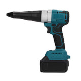 Woodworking Electric Rivet Gun 1 Key Operation Automatic Dual Speed Adjustable Riveter Riveting Tools 110‑240V Wood Trimmer