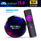 H96MAX RK3528 Android 13 4GB 64GB Support 2.4G/5.8G WiFi6 BT5.0 4K Video 8K 24Fps Set Top TV Box