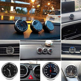 3Pcs/Set Mini Thermometer Hygrometer Durable Quartz Clock Car Digital Practical Dashboards For Auto Boat