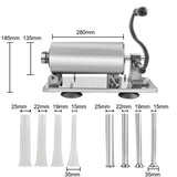 Stainless Steel 6 LBS/3 KG Manual Sausage Meat Stuffer Sausage Maker Syringe Set With Suction Cup Sausage Filling Machine