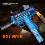 New Electric Soft Bullet Subhine UZI Model Shooting Toy Gun Pistol Outdoor Toys For Children Adults Best Gifts