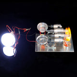 Double Cylinder Stirling Engine Model Physics Experiment Educational Science Toy For Kids Adults
