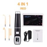 Apparatus Electrotherapy Wand Glass High Frequency Facial Machine Face Massager Neon Remove Wrinkles Acne Tool Hair Skin Care