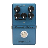 Mosky Magnetic Echo Delay Pedal Guitar Parts Accessories Echo Delay Electric Guitar Effect Pedal True Bypass 5 Knobs Compressor