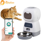 3.5L Automatic Pet For Cats WiFi Smart Swirl Slow Dog Feeder With Voice Recorder Large Capacity Timing Cat Food Dispenser