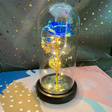 1pc Eternal Light Up Galaxy Roses - rose of love Pink Shiny Butterfly Rose Flower in Glass Dome - Perfect Christmas, Mother's Day, Anniversary, Birthday Gift for Women, Mom, Grandma, Wife