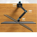 LCD Computer Monitor Stand Extended Swing Arm Rotation Lifting And Telescc Can Be Hung Upside Down For 13-32" Screen