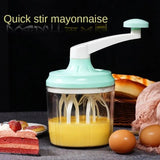 Multifunctional Manual Whisk Semi-automatic White Cream Cake Egg Mixer Hand Crank Beater Household Ferramentas Cocina