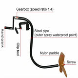 1:4.25 Ratio Stainless Steel Hand Fishing Manual Iatable Outboard Propeller Rubber Boat Paddle
