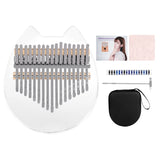 Acrylic Kalimba 17-Key Thumb Piano Finger Piano Portable Musical Instrument Gift NEW