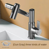 Digital Display LED Basin Faucet 360 Rotation Multifunction Stream Sprayer Hot Cold Water Mixer Sink Tap Bathroom