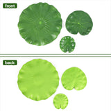 Pack Of 9 Artificial ating Foam Lotus Leaves Water Lily Pads Ornaments Green | Perfect for Patio Koi Fish Pond Pool Aquarium
