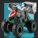 Remote Control Dinosaur Cars，Kids 2.4Ghz RC Dinosaur Truck Toys With Light Sound Spray Function