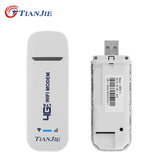 TIANJIE unlocked mini 4G Dongle USB LTE Ufi mobile data wireless router Network wifi hotspot modem with Sim Card slot