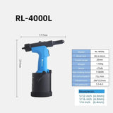 Pneumatic Industrial Self-Priming Core-Pulg Rivet Gun Stainless Steel Automatic Riveting Too.4 3.2 4.0 4.8 6.4mm