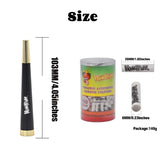 Dry Burning Herb Tobacco Pipe with 6mm Activated Carbon Filter Removable Cone Metal Pipes Smoking Grass Pipa for Gift