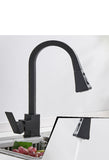 Pull Down Kitchen Sink Faucet Hot and Cold Commercial Spring Sale Black Cheap OEM Ceramic Style Brass Lead Surface Graphic