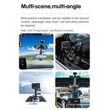 Tri-leg Suction Cup Mount Sports Adapter Clip & Fixed Screw for i Phone GoPro 12/11/10/9/8/7 Insta360 Action Camera