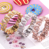 Diamond Copper-plated Gold Elegant Hollow Bracelet