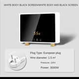 110V 220V Tankless Instant Electric Water Heater with Touch Panel Remote Control for Kitchen Bathroom Accessory